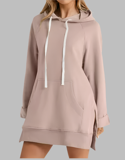 Oversized Hoodie Dress, First Ones Oversized Hoodies, Women's Casual Pullover Long Sleeve