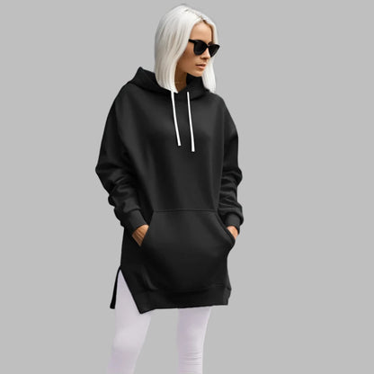 Oversized Hoodie Dress, First Ones Oversized Hoodies, Women's Casual Pullover Long Sleeve