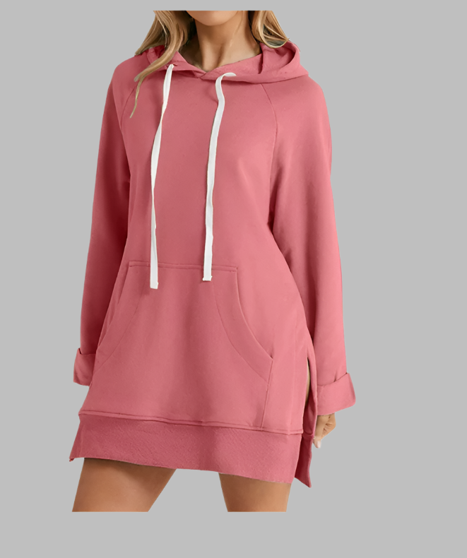 Oversized Hoodie Dress, First Ones Oversized Hoodies, Women's Casual Pullover Long Sleeve